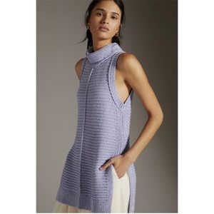 NWT Anthropologie Pilcro Sleeveless Turtleneck Sweater Size Large